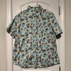 Goodfellow & Co Men's Mint Green Cocktail Print Shirt